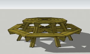 Octagonal Picnic Table